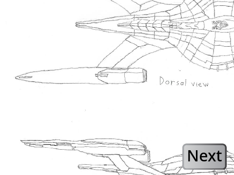 Star Trek: Prodigy U.S.S Protostar hand-drawn schematics
