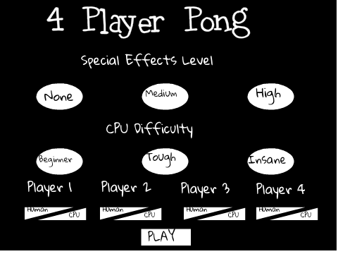 4 Player Pong