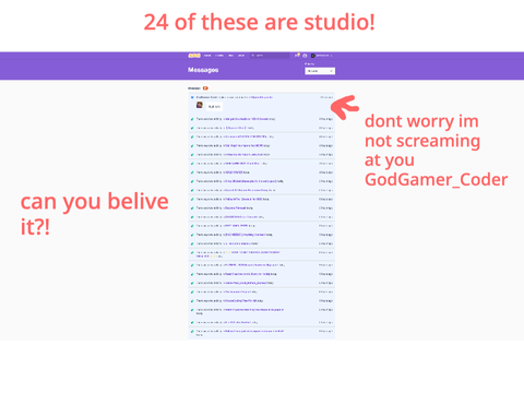 y'all, im in too many studios! pls stop inviting me!