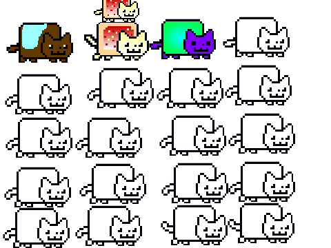 add yourself as a nyan cat! meow!:3
