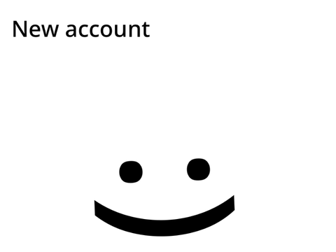 New account