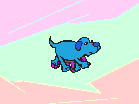 -Dog Cycle With Stamps-
