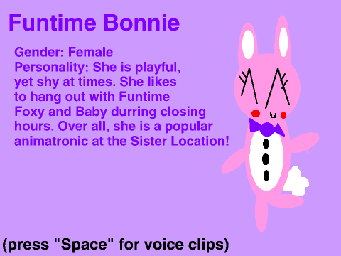 FNAF Sister Location OCs: Funtime Bonnie