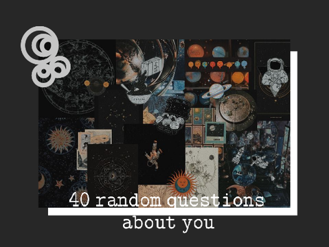 ✨ 40 random questions about you ✨  remix