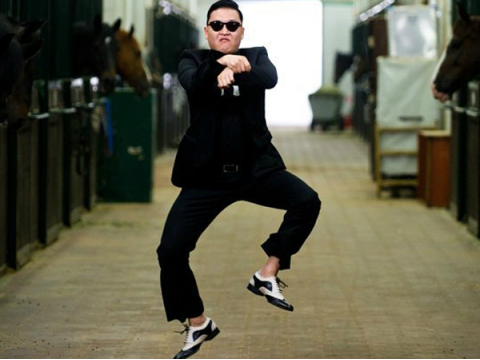 my homemade gangnam style using notes