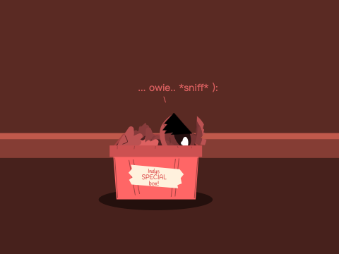Broken indy in a box cause i think its cute XD