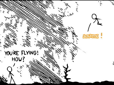 You're flying! How?