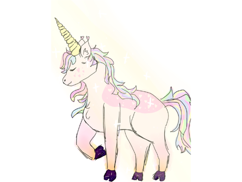Unicorn drawing 