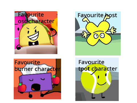 MY FAV OSC CHARACTERS