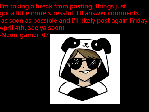 I'm taking a break