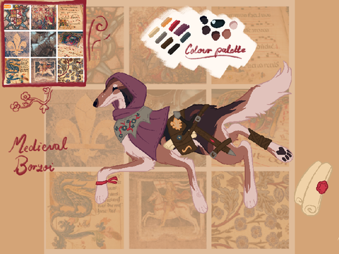 D4D entry! || medieval borzoi 