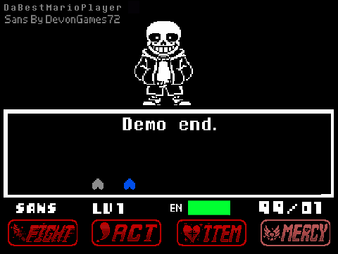 Undertale last breath, but you're sans.