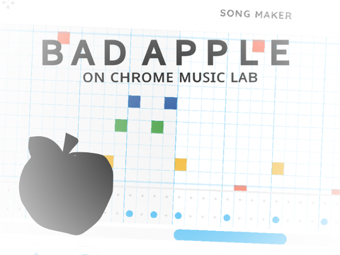 (repost) ☆`` I remade "Bad Apple!!" on Chrome Music Lab ``⯎