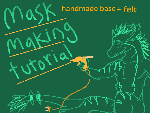 mask making tutorial (handmade base + felt)