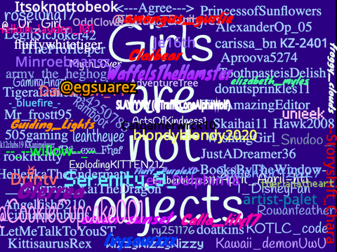 Girls are NOT objects!!!!