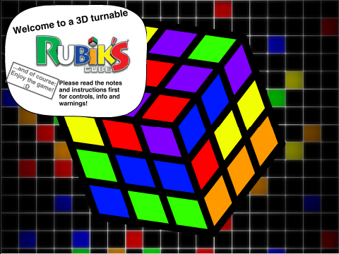 Playable 3D Rubik's Cube!
