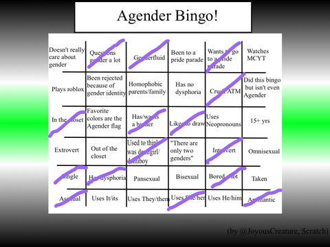 Agender Bingo remix