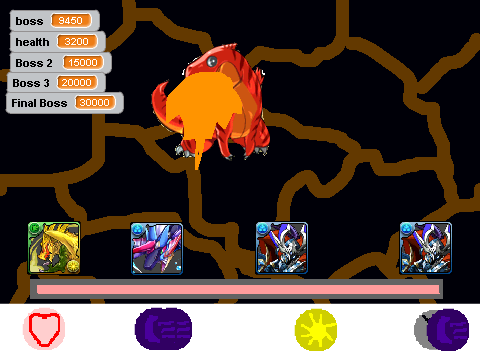 Puzzles and Dragons battle