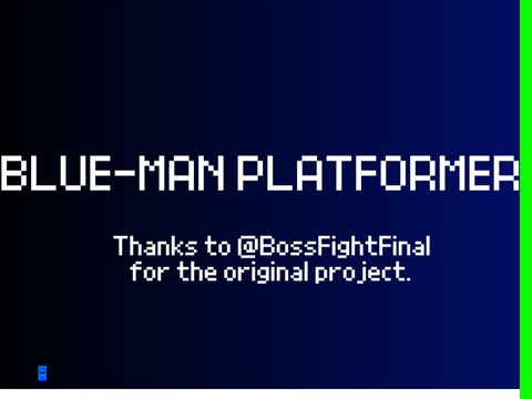 BLUE-MAN PLATFORMER
