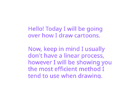 My standard cartoon art process 