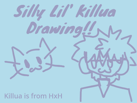 Killua Drawing!!! (cause i got bored)