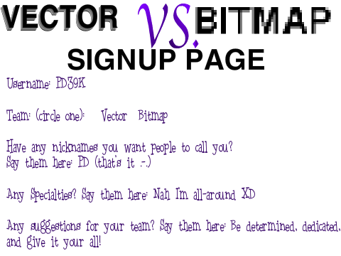 Vector VS. Bitmap Entry 