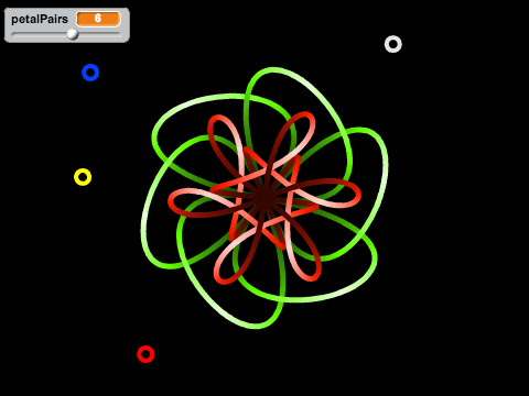 Quartic Bézier flower