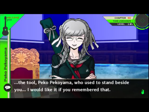 Danganronpa 2 (Trial 2, before Peko’s execution)