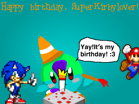 Birthday contest entry