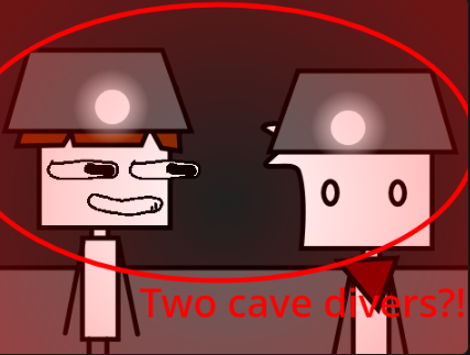 When a cave diver sees another cave diver..#animations