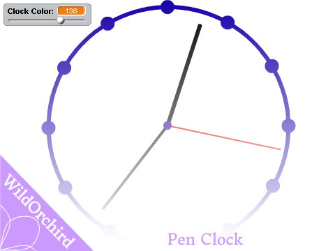 100% Pen Clock