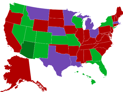 What States I've Been To from an Arizonan