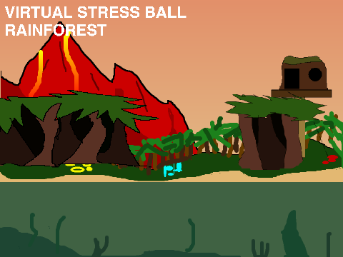 Virtual stress ball, Rainforest