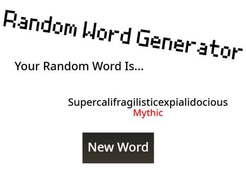word generator ASK FOR ADMIN