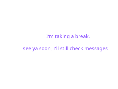 Break.