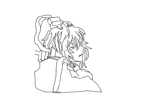 死柄木描いた