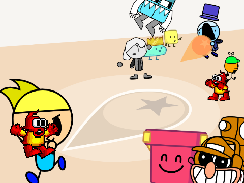 AY in Fire Ball! [Remix 5 | 21 Players]