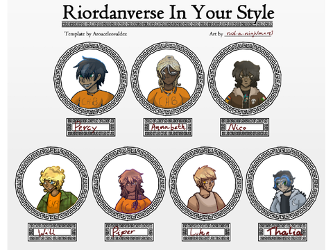 Percy Jackson characters in my style