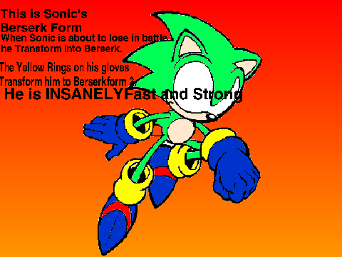Sonic's Berserk Form
