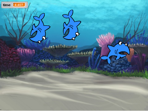 Shark and fish
