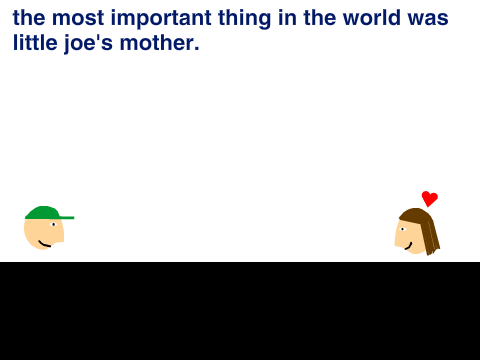 Little joe and the most important thing
