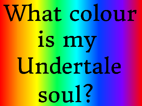 What colour is my Undertale Soul?