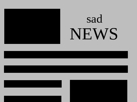 sad news...