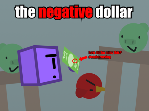 the negative dollar
