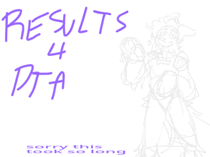 DTA RESULTS :DD (late fearful emoji