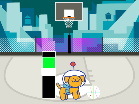 Imagine a world (dogs can play basketball)