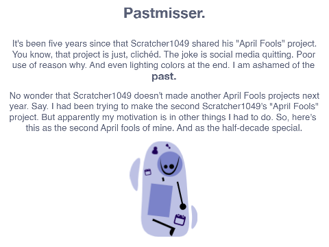 Scratcher1049's Second April Fools Project