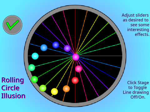 Rolling Circle Illusion