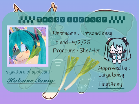 Tansy clone license 