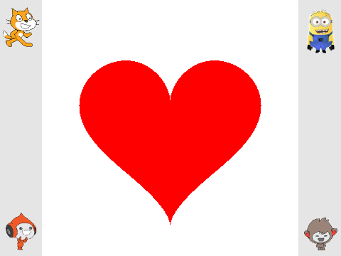 1 Line Challenge - Heart